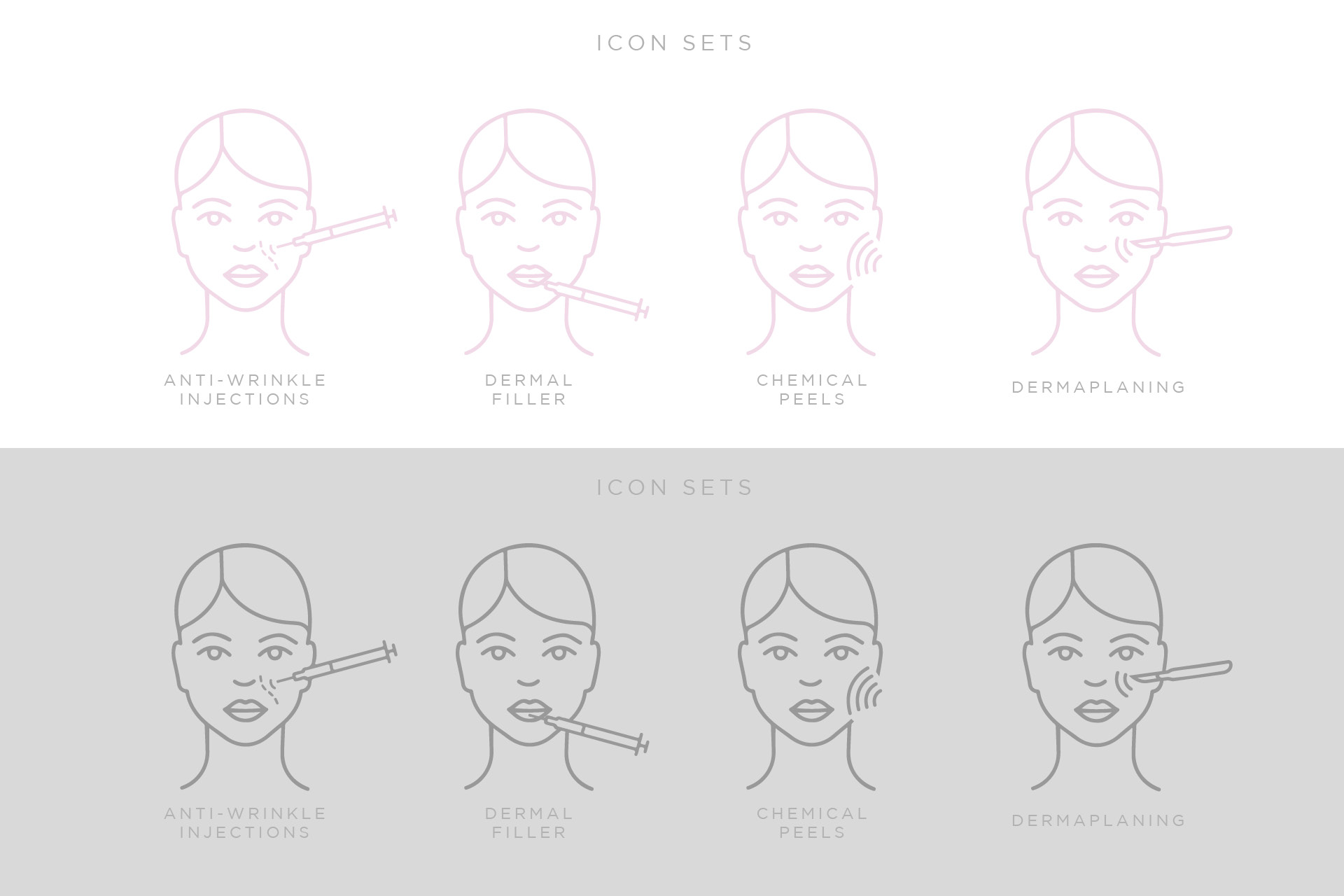 Health and beauty icon design