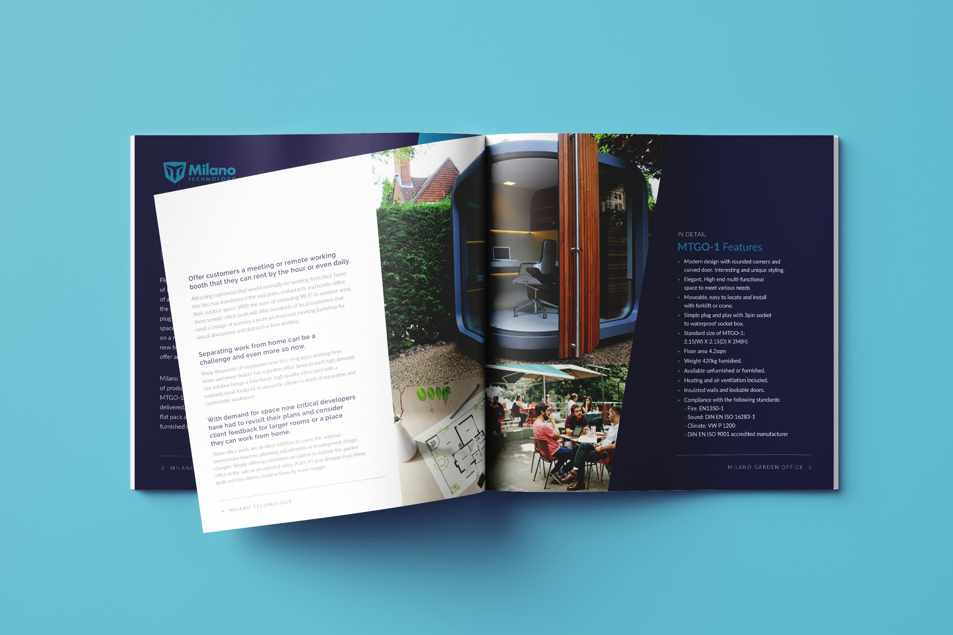 Brochure design and printing for B2B