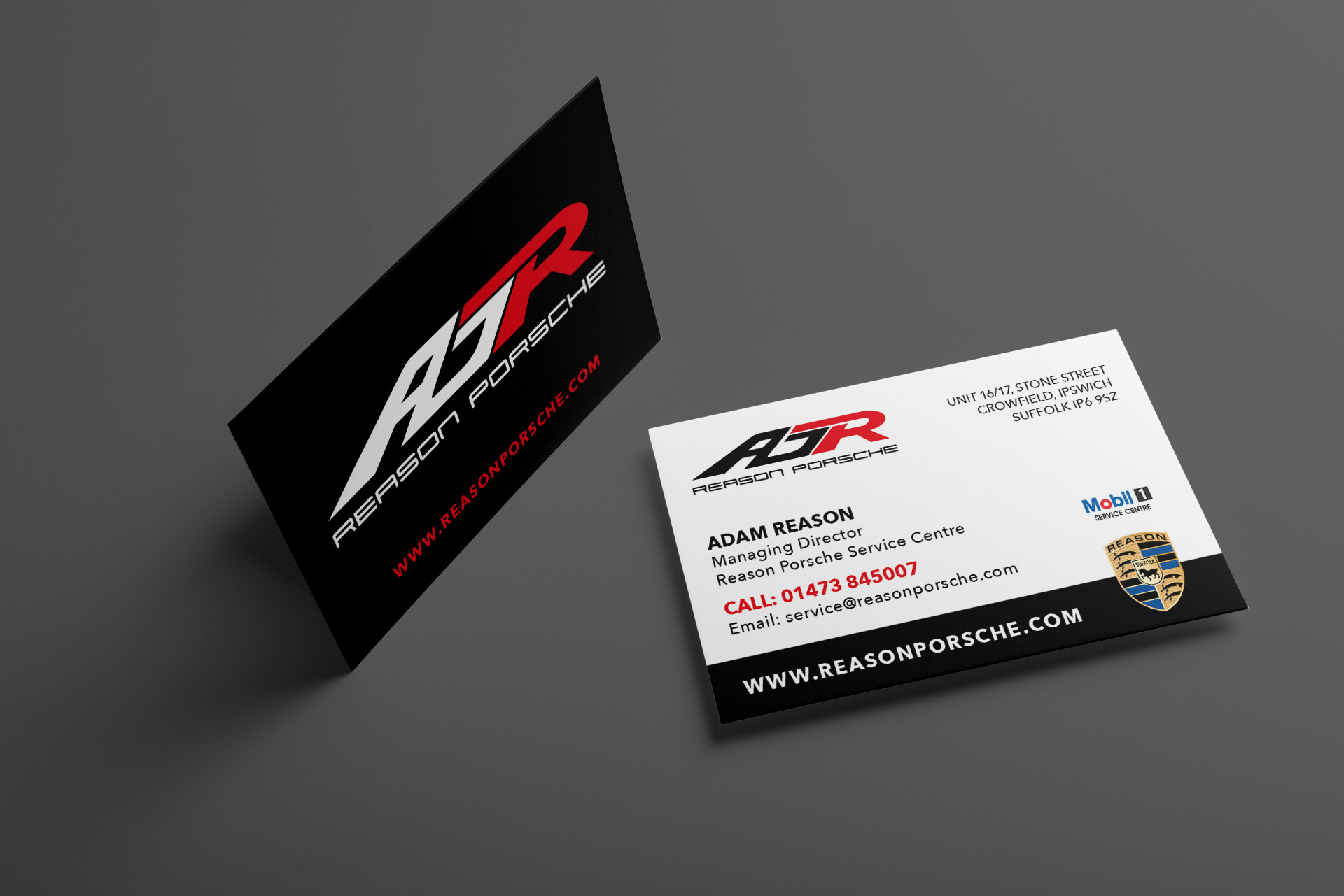 Reason Porsche Business card design and print